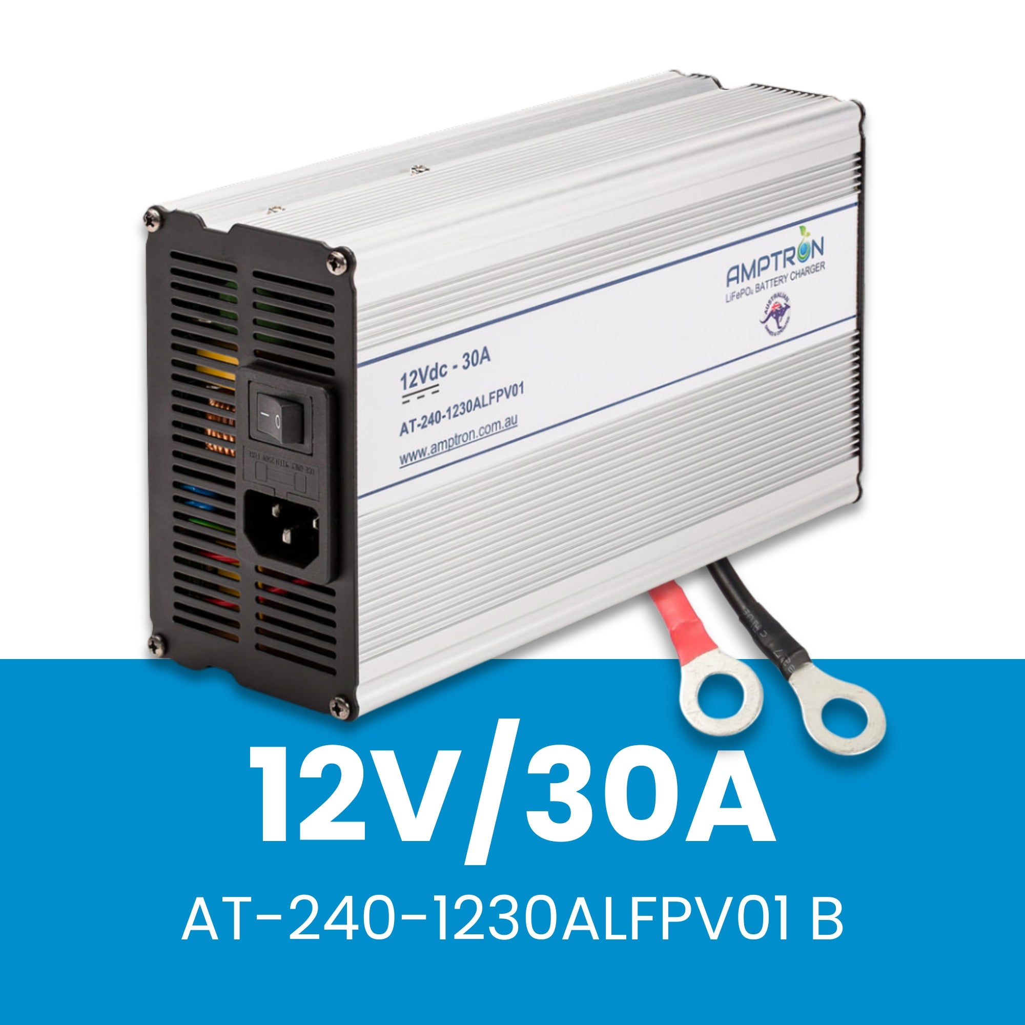 Amptron 12V 30A AC-DC Lithium LiFePO4 Battery Charger
