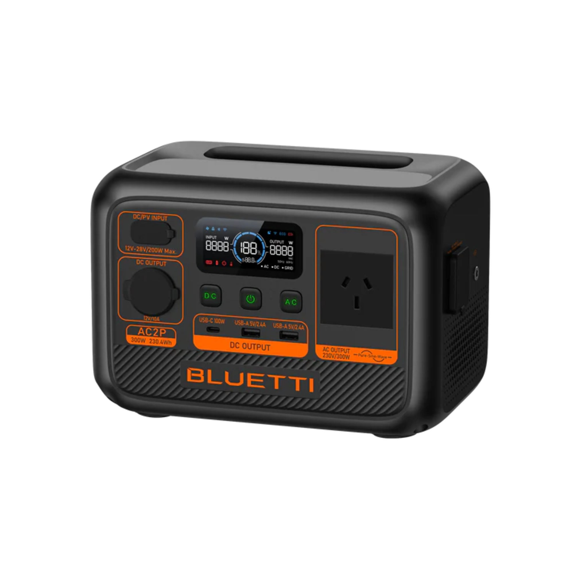 BLUETTI AC2P 300W 230.4Wh Portable Power Station