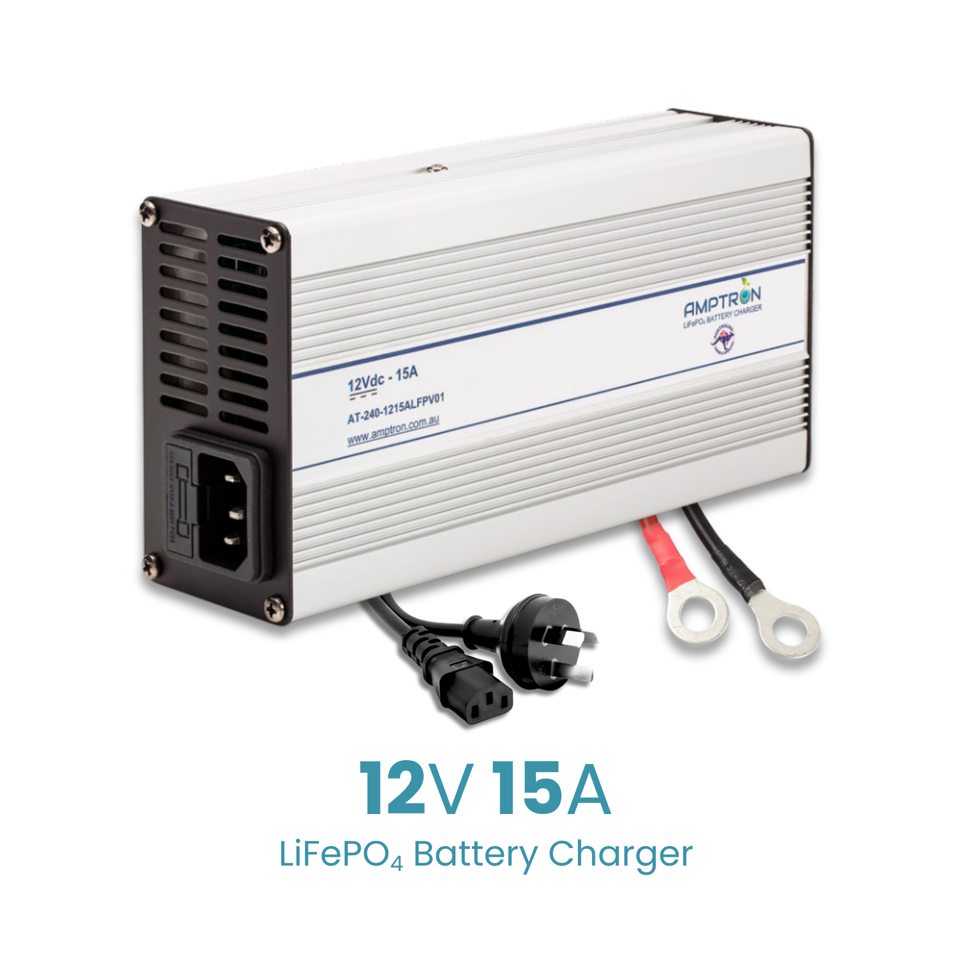 Amptron 12V 15A AC-DC Lithium LiFePO4 Battery Charger