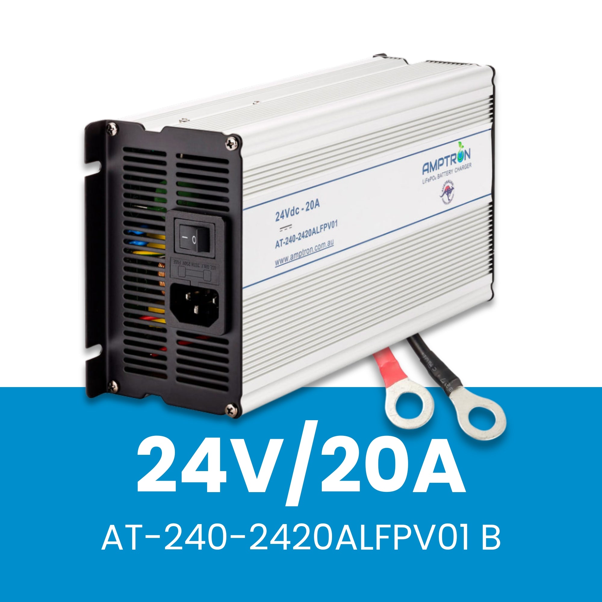 Power inverter with Ampton branding on a white background