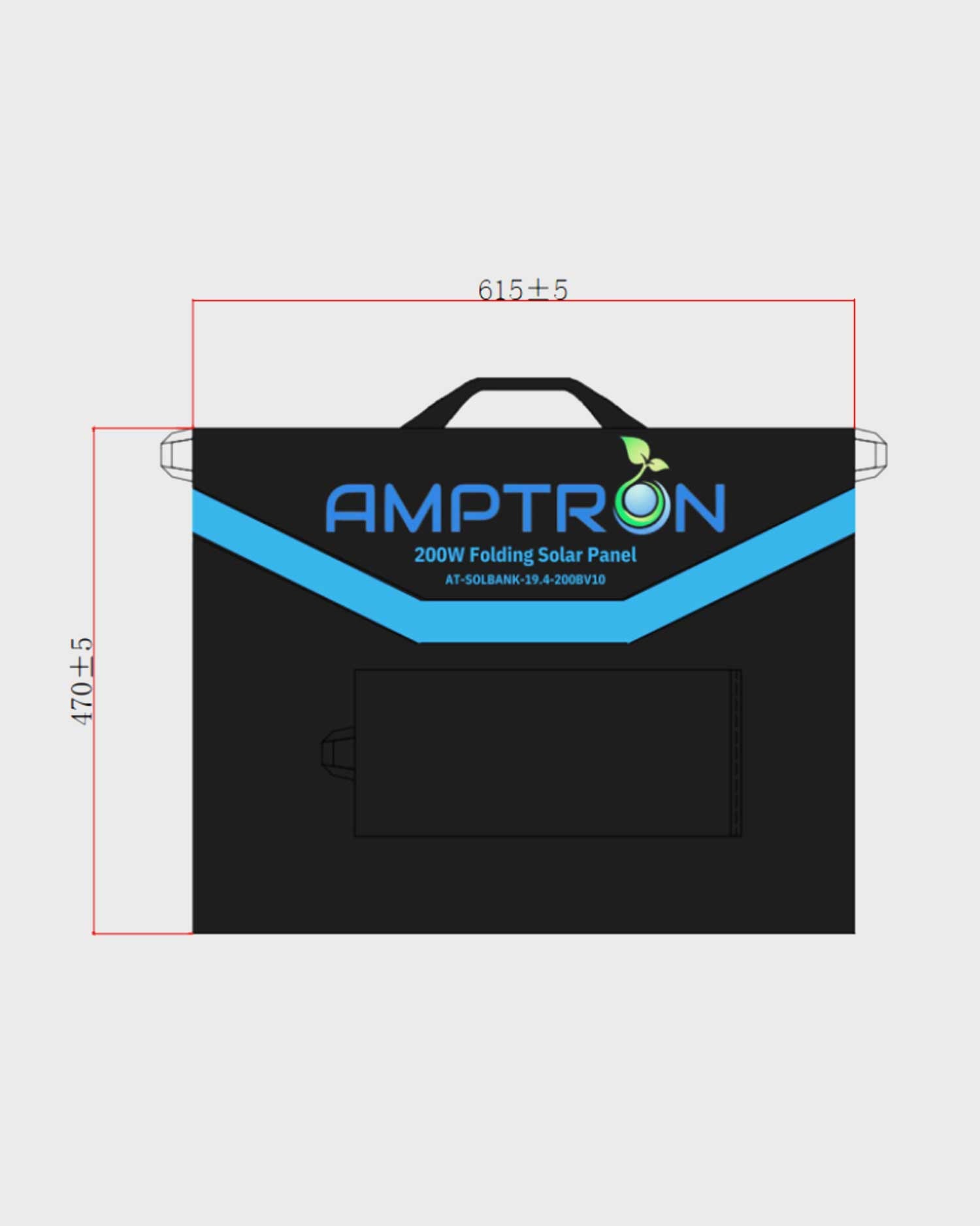 Amptron 200W Folding Lightweight Portable Solar Panel Blanket