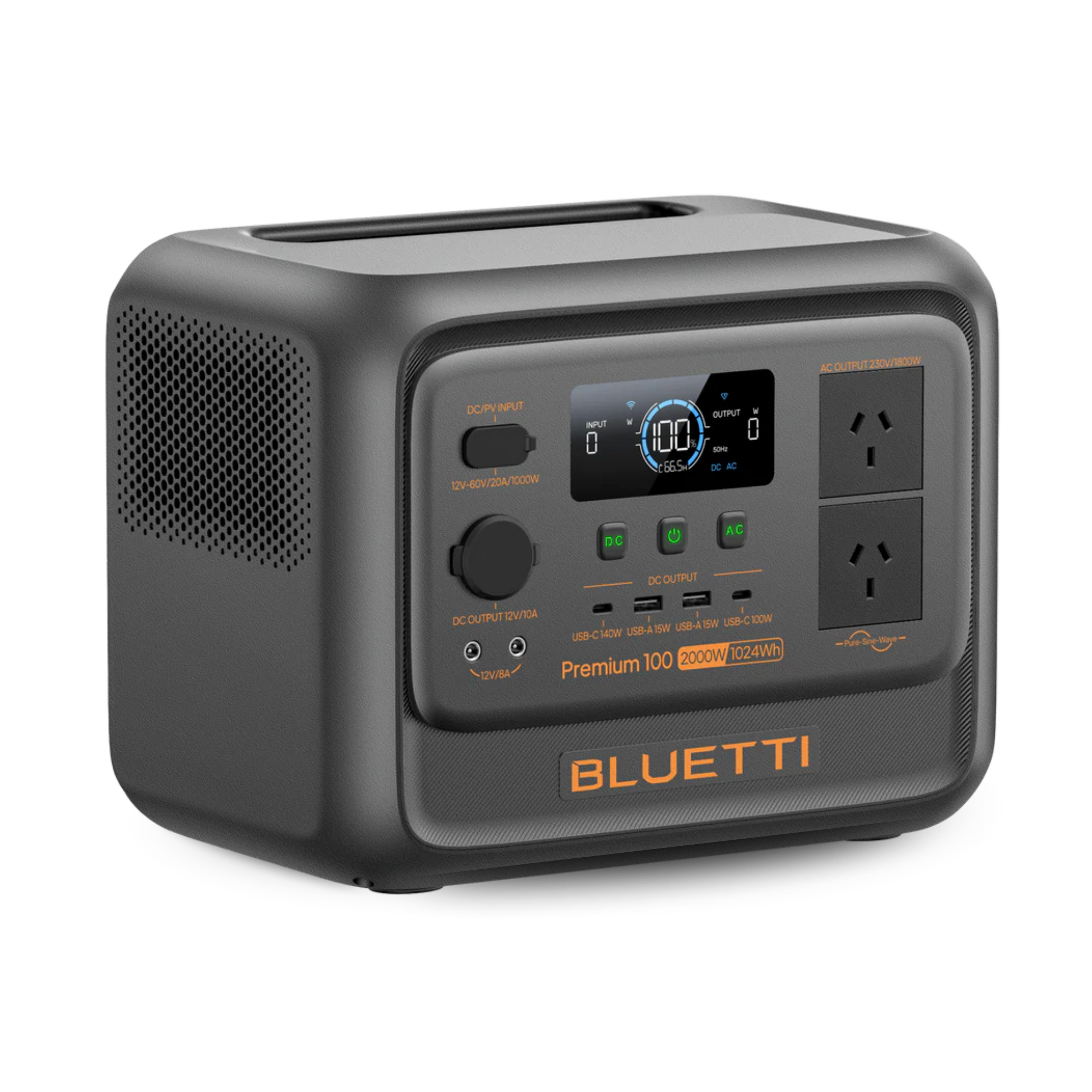 Bluetti Premium 100 V2 2000W Portable Power Station - 1,024Wh