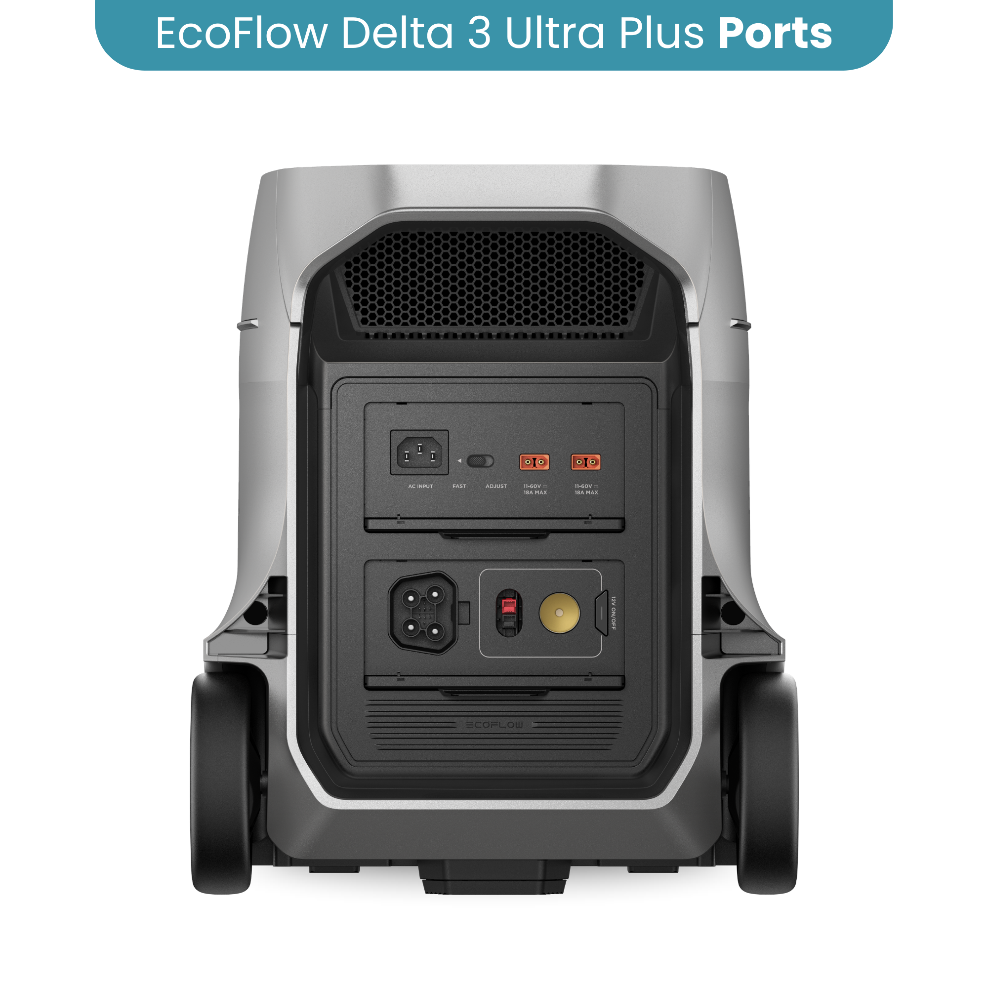 EcoFlow DELTA 3 Ultra Plus Portable Power Station - 3,072Wh
