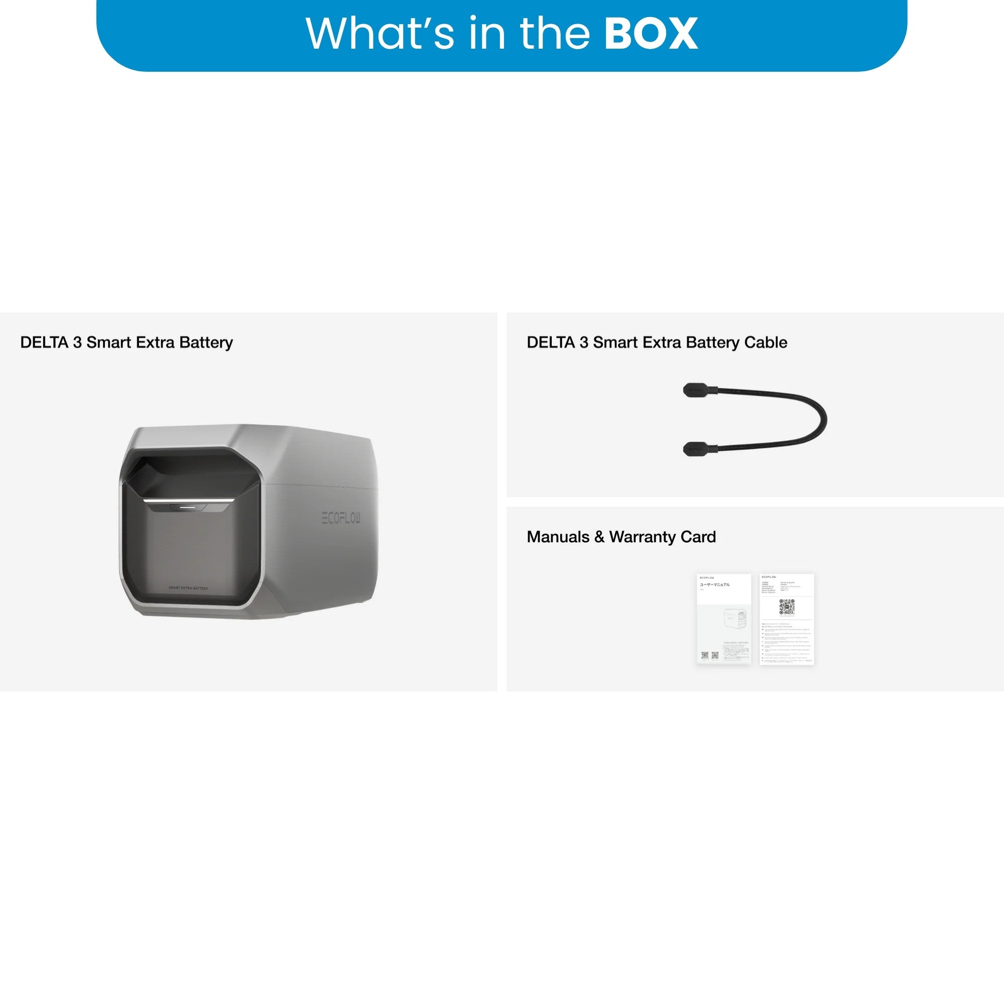 EcoFlow DELTA 3 Smart Extra Battery - 1024Wh