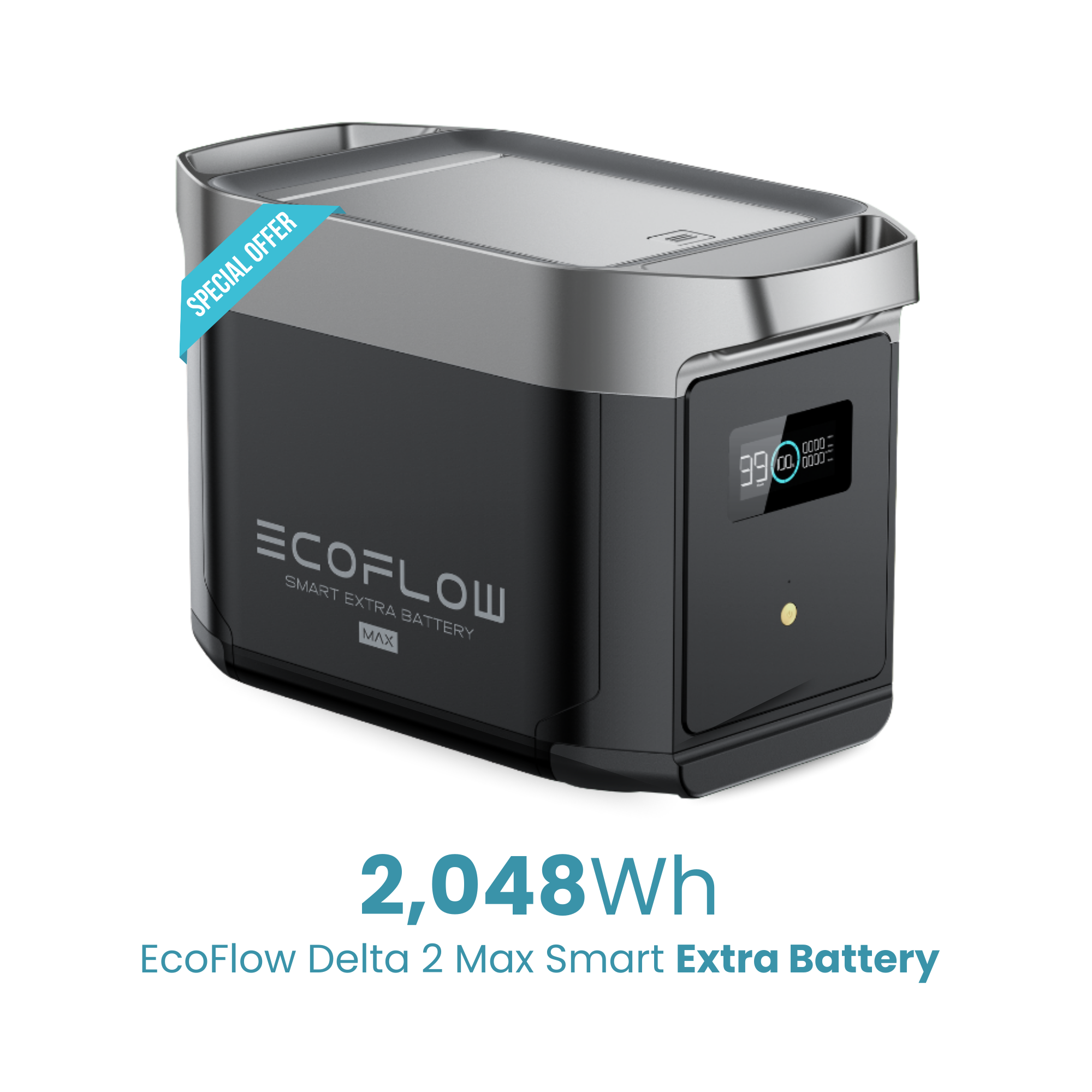 EcoFlow Delta 2 Max Smart Extra Battery 2048Wh – Clean Portable Power