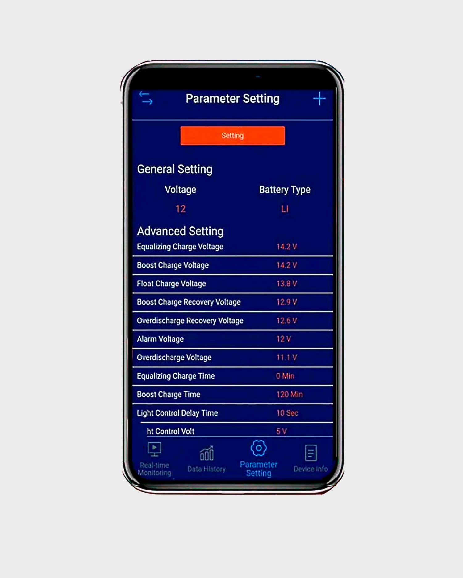 Amptron 20A 12V/24V MPPT Bluetooth Solar Charge Controller