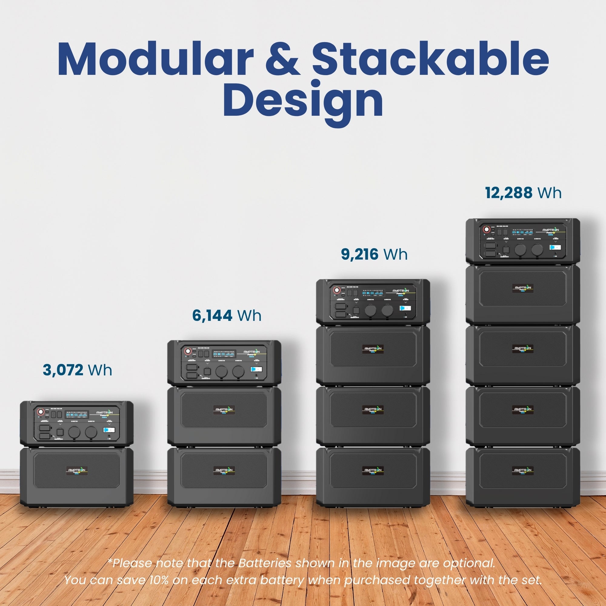 Amptron PowerUp3600 Portable Power Station - 6,144Wh