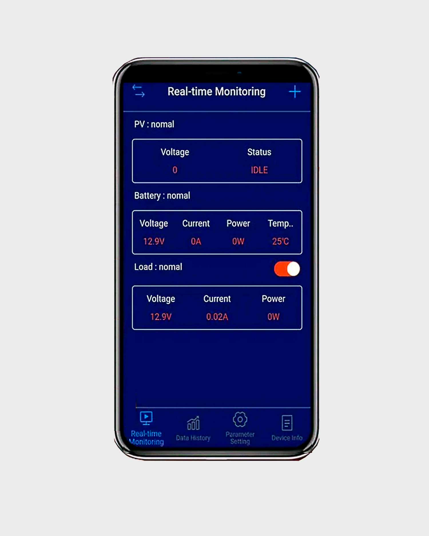 Amptron 20A 12V/24V MPPT Bluetooth Solar Charge Controller