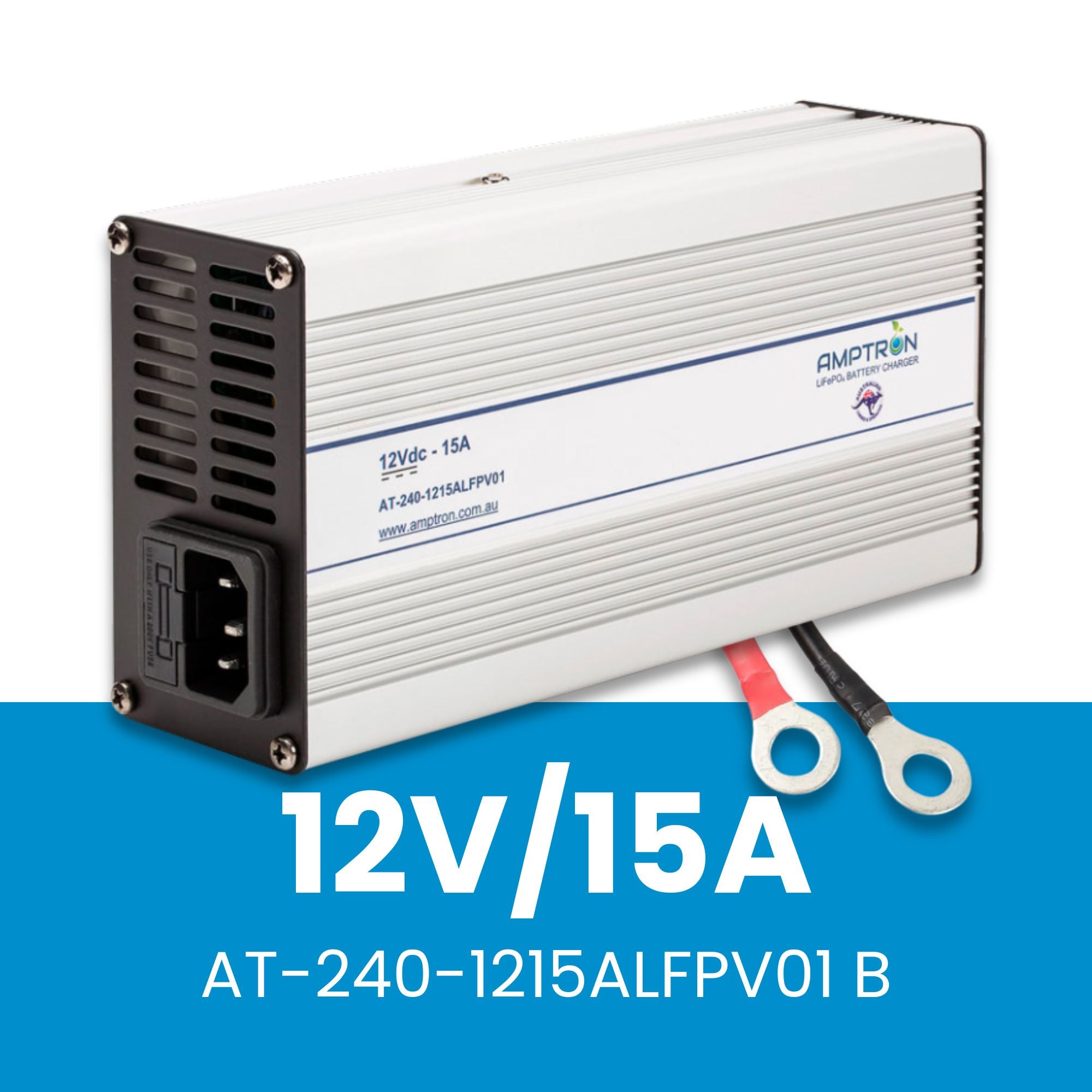 Amptron 12V 15A AC-DC Lithium LiFePO4 Battery Charger