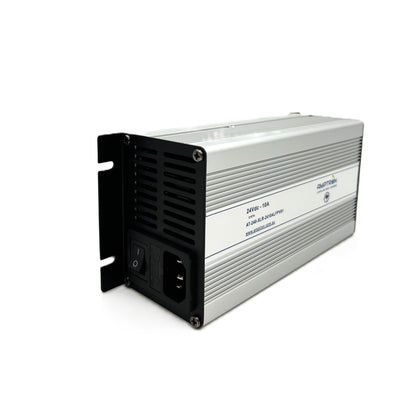 Amptron 24V 10A AC-DC Lithium LiFePO4 Battery Charger with XLR Plug