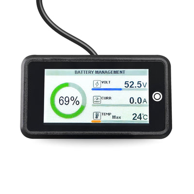 Amptron 1.9" RS485 BMS Display for 48V 105Ah Golf Cart Battery Display