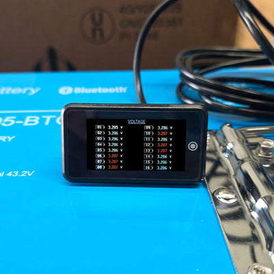 Amptron 1.9" RS485 BMS Display for 48V 105Ah Golf Cart Battery Display