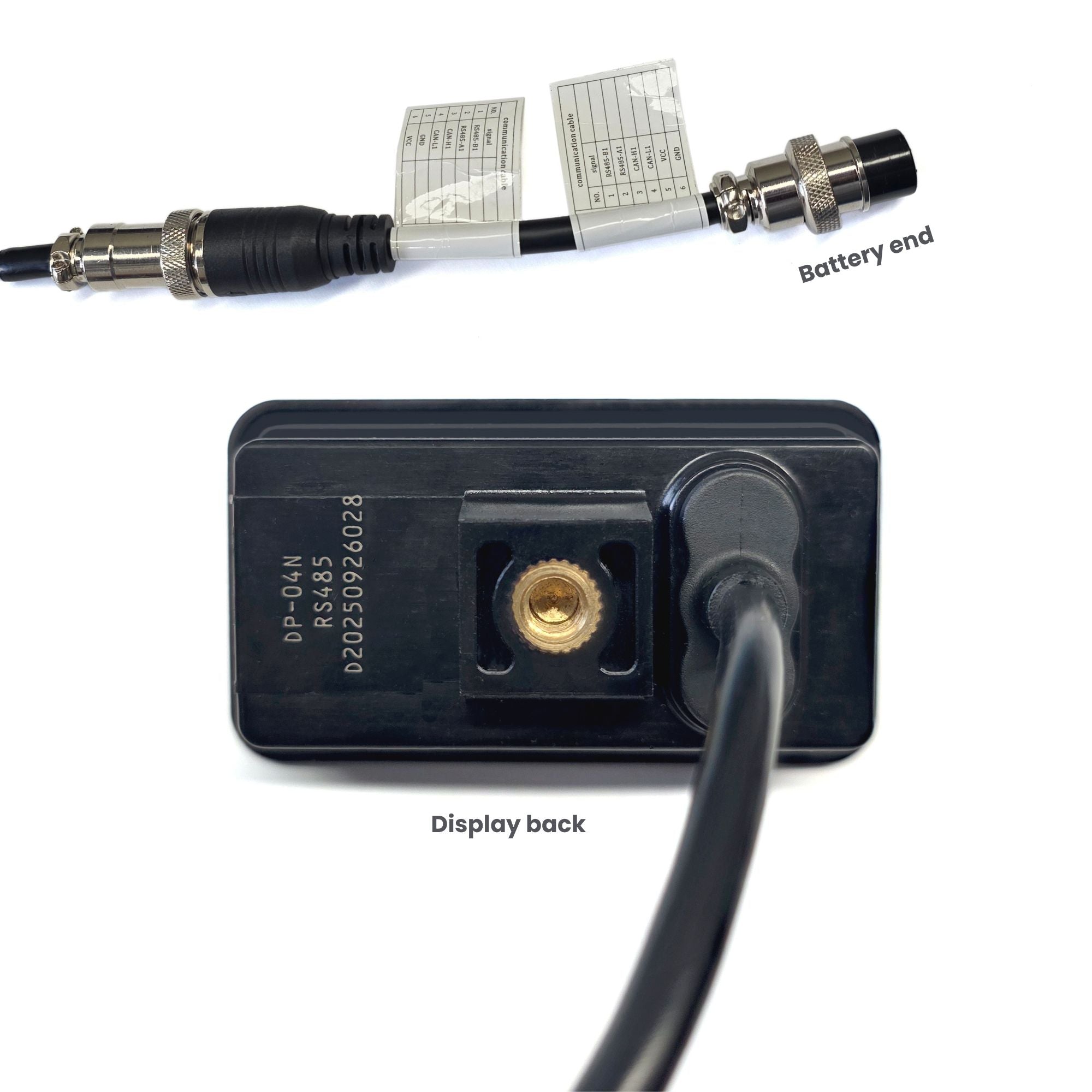 Amptron 1.9" RS485 BMS Display for 48V 105Ah Golf Cart Battery Display