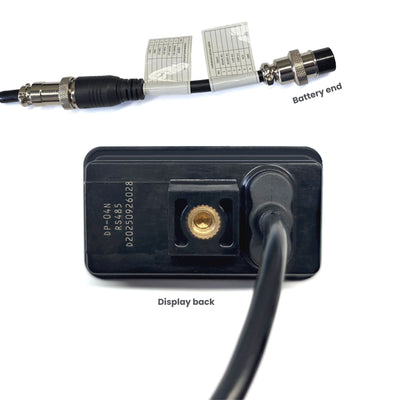 Amptron 1.9" RS485 BMS Display for 48V 105Ah Golf Cart Battery Display