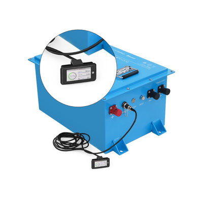 Amptron 1.9" RS485 BMS Display for 48V 105Ah Golf Cart Battery Display