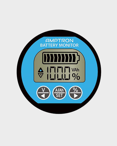 Amptron 500A Bluetooth Coulometer Battery Monitor with Shunt
