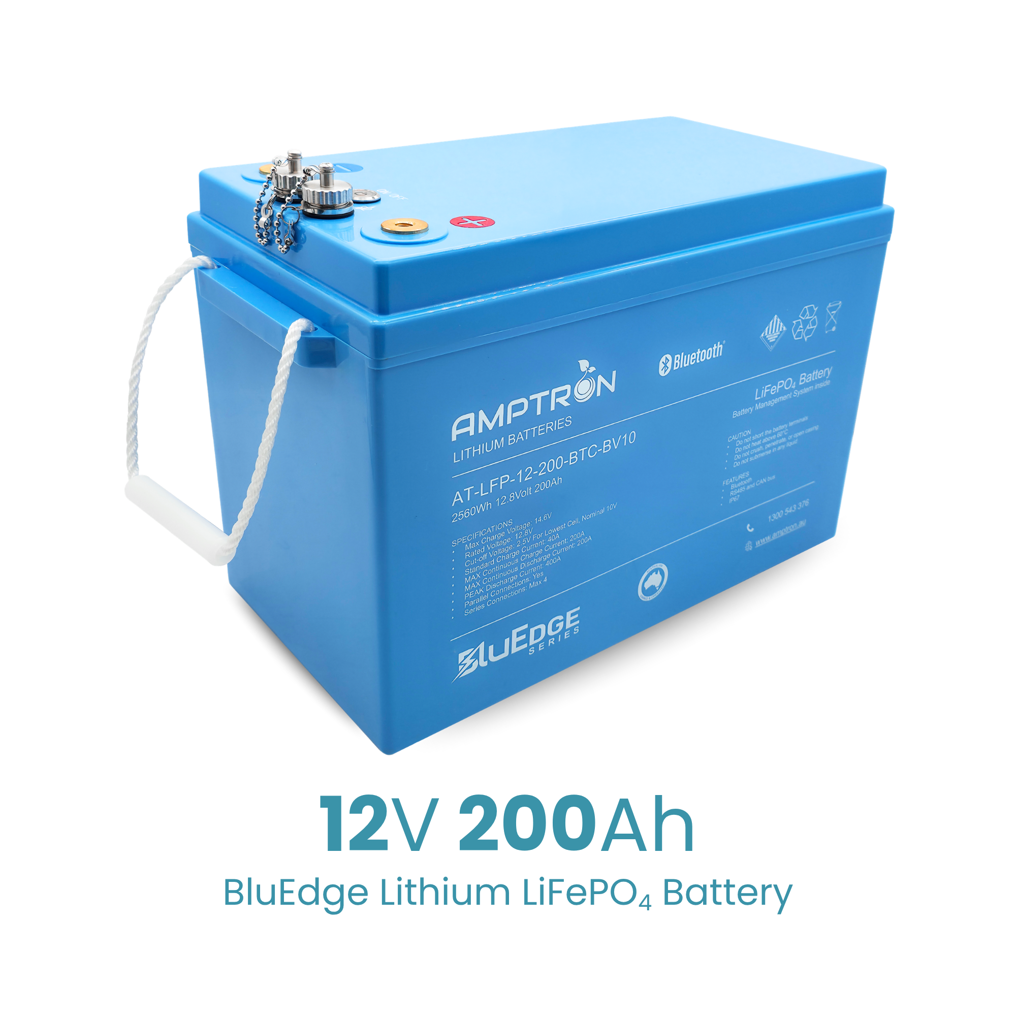 Amptron BluEdge 12V 200Ah Smart Lithium LFP Battery