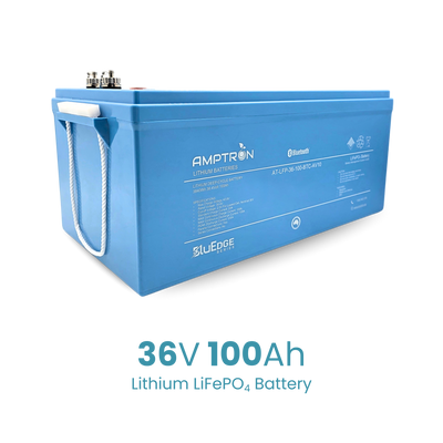 Amptron BluEdge 36V 100Ah Smart Lithium LiFePO4 Battery 3,840Wh