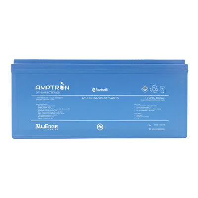 Amptron BluEdge 36V 100Ah Smart Lithium LiFePO4 Battery 3,840Wh