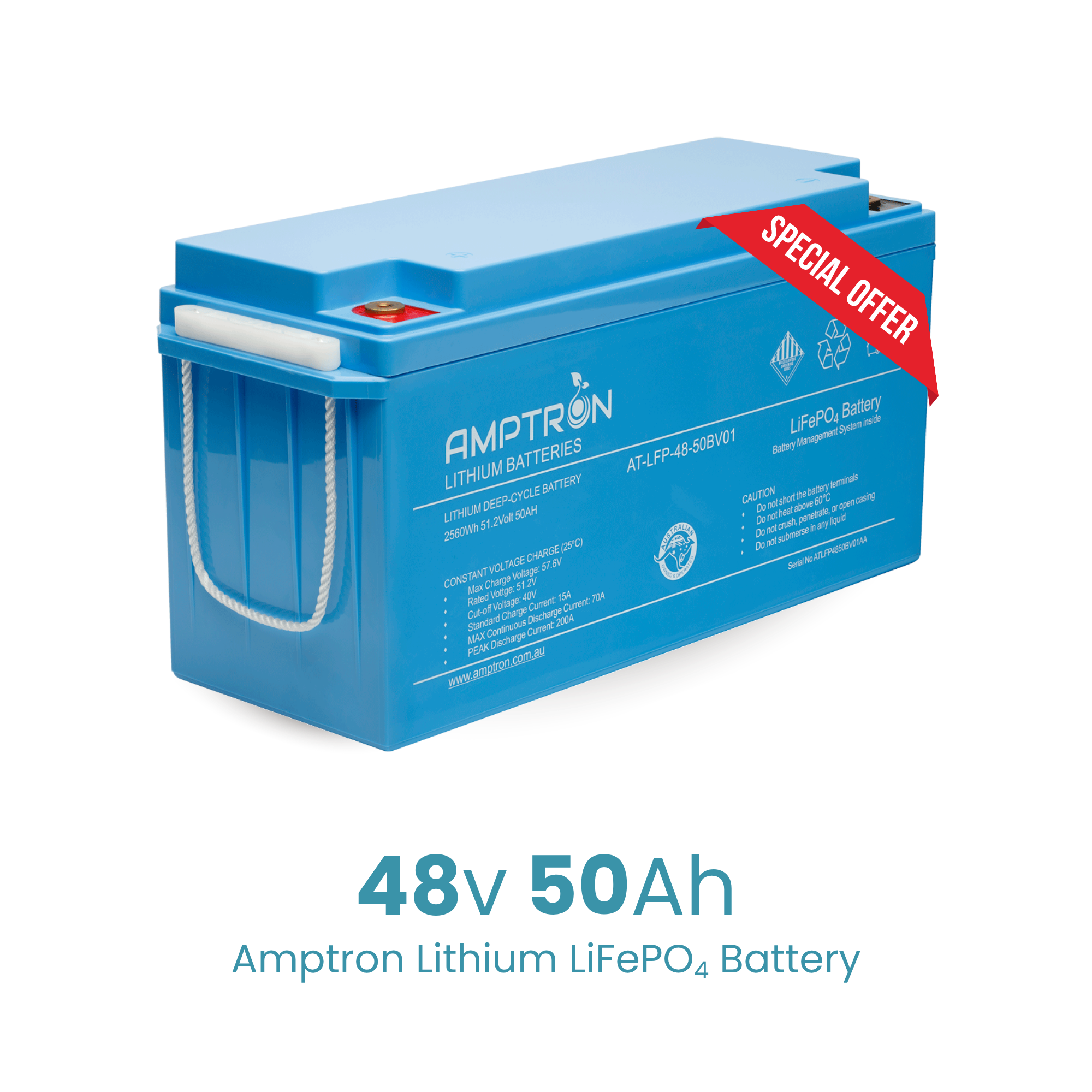 Amptron 48V 50Ah Lithium LiFePO4 Battery