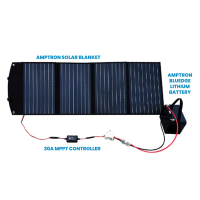 30A 12V/24V AM Inline MPPT Solar charge controller - with built-in Bluetooth - Lithium compatible