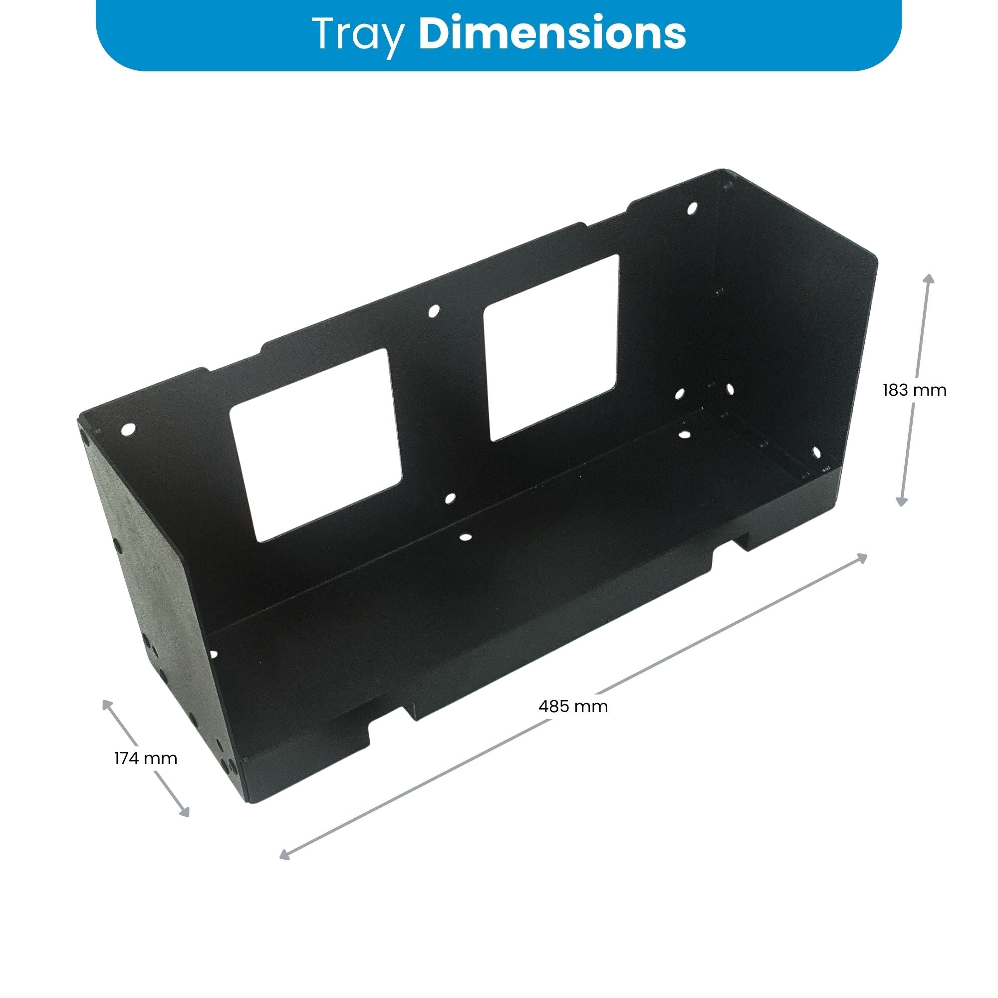 Amptron Mounting Tray for 24V 100Ah / 36V 50-85Ah Battery – Type F