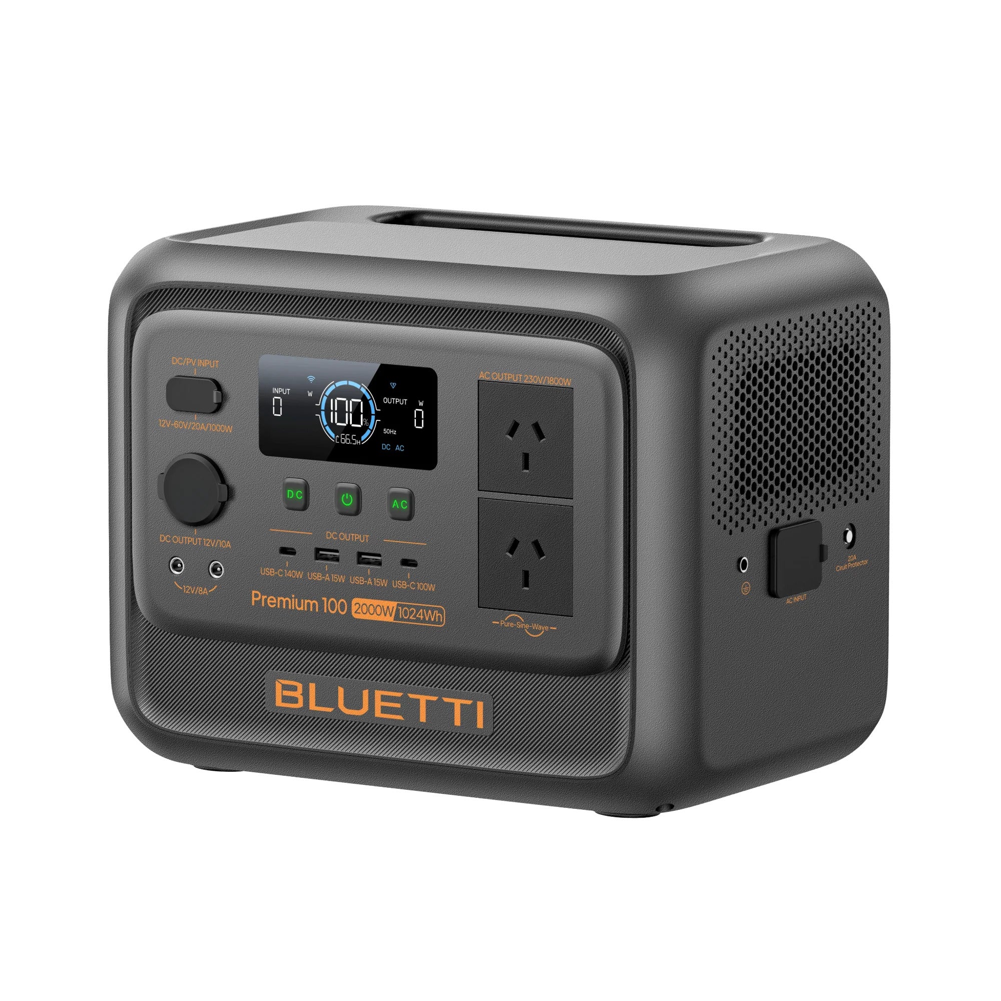 Bluetti Premium 100 V2 2000W Portable Power Station - 1,024Wh