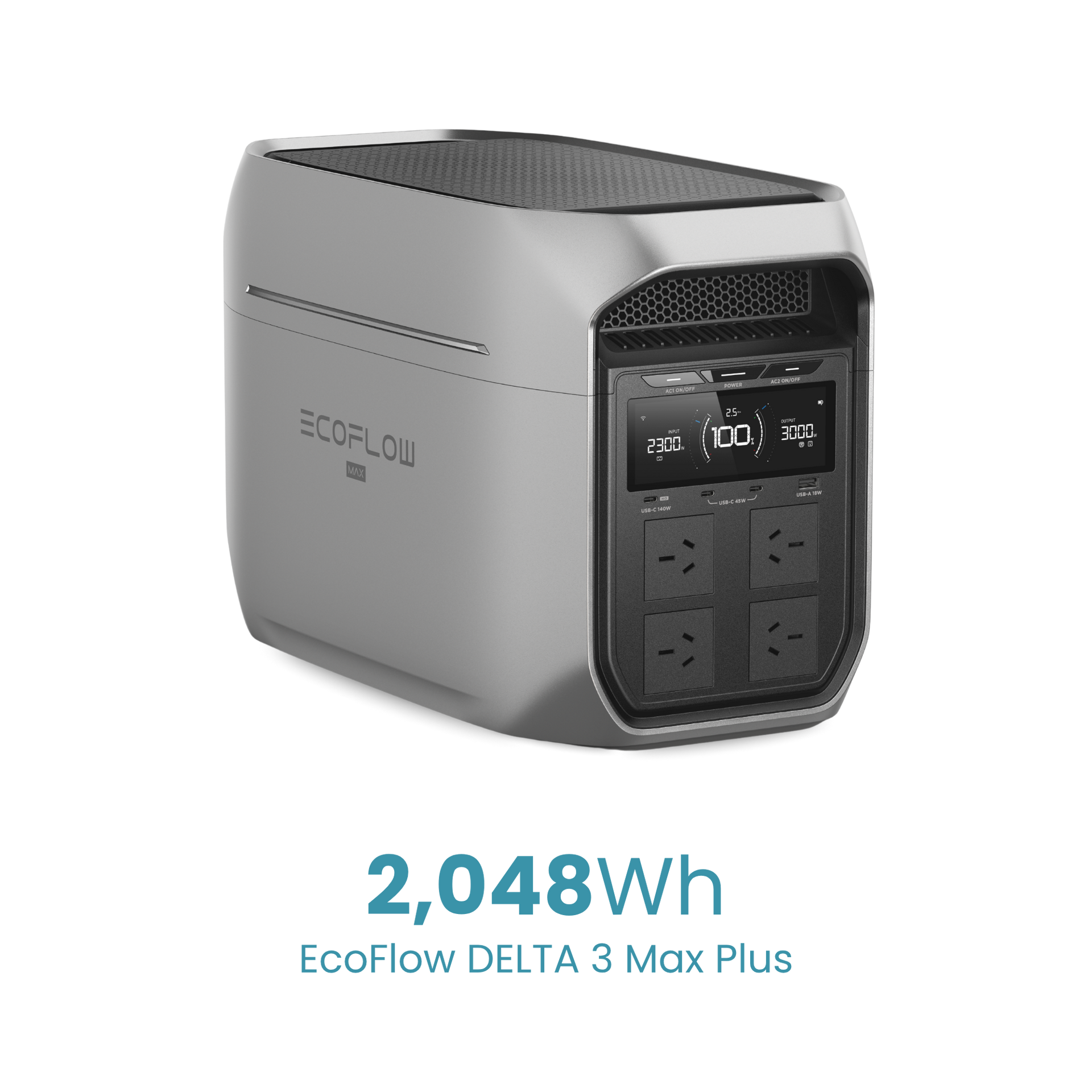 EcoFlow DELTA 3 Max Plus Portable Power Station 2048Wh – Clean