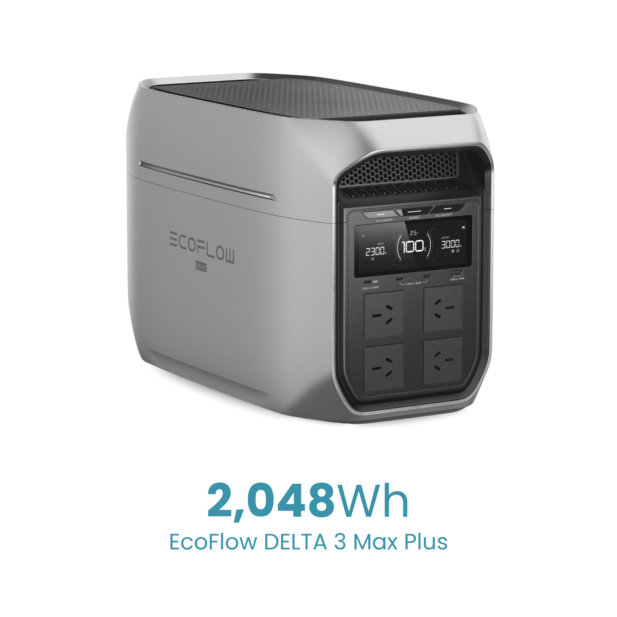 EcoFlow DELTA 3 Max Plus Portable Power Station 2048Wh