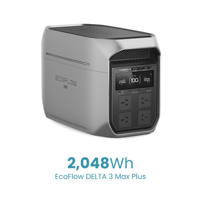 EcoFlow DELTA 3 Max Plus Portable Power Station 2048Wh