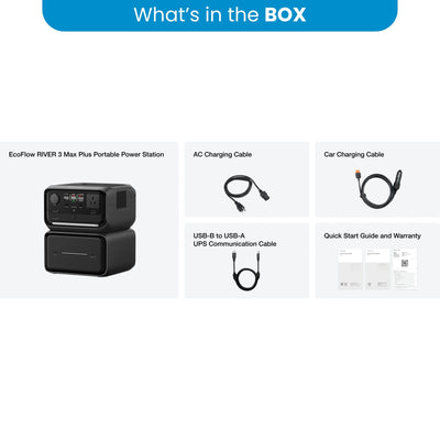 EcoFlow River 3 Max Plus 858Wh Portable Power Station