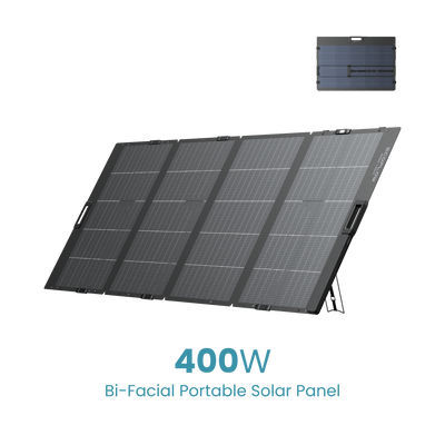 EcoFlow New 400W Bifacial Portable Solar Panel