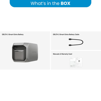 EcoFlow DELTA 3 Smart Extra Battery - 1024Wh