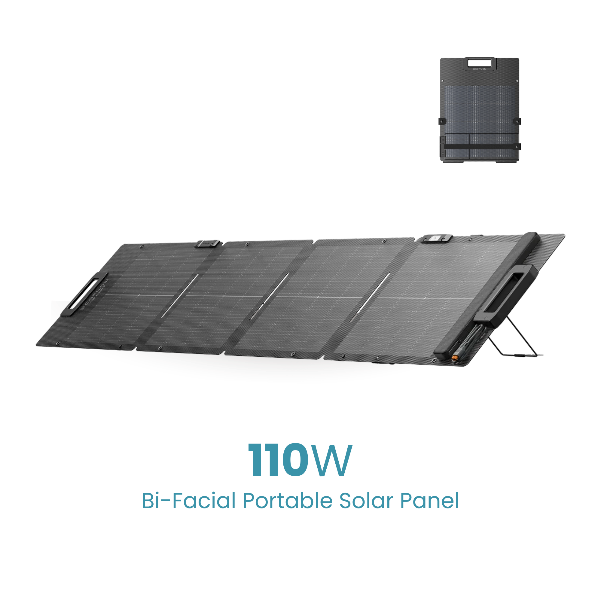 EcoFlow 110W Lightweight Portable Solar Panel - Bifacial design