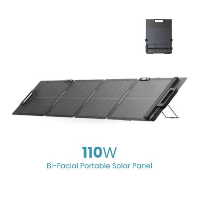 EcoFlow 110W Lightweight Portable Solar Panel - Bifacial design