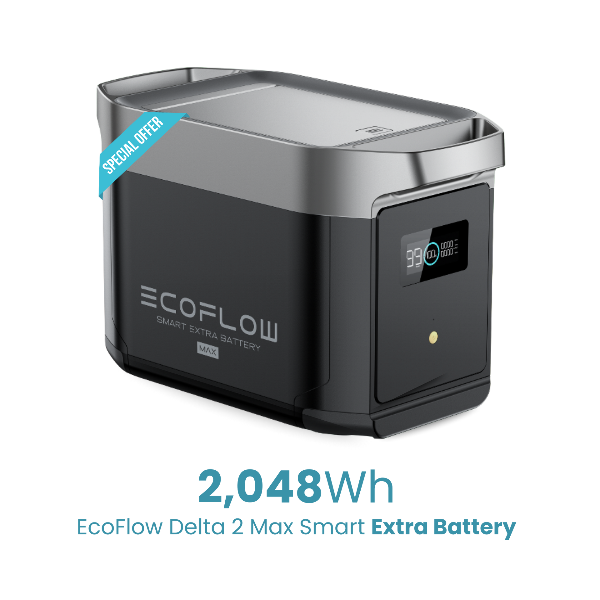 EcoFlow Delta 2 Max Smart Extra Battery 2048Wh – Clean Portable Power