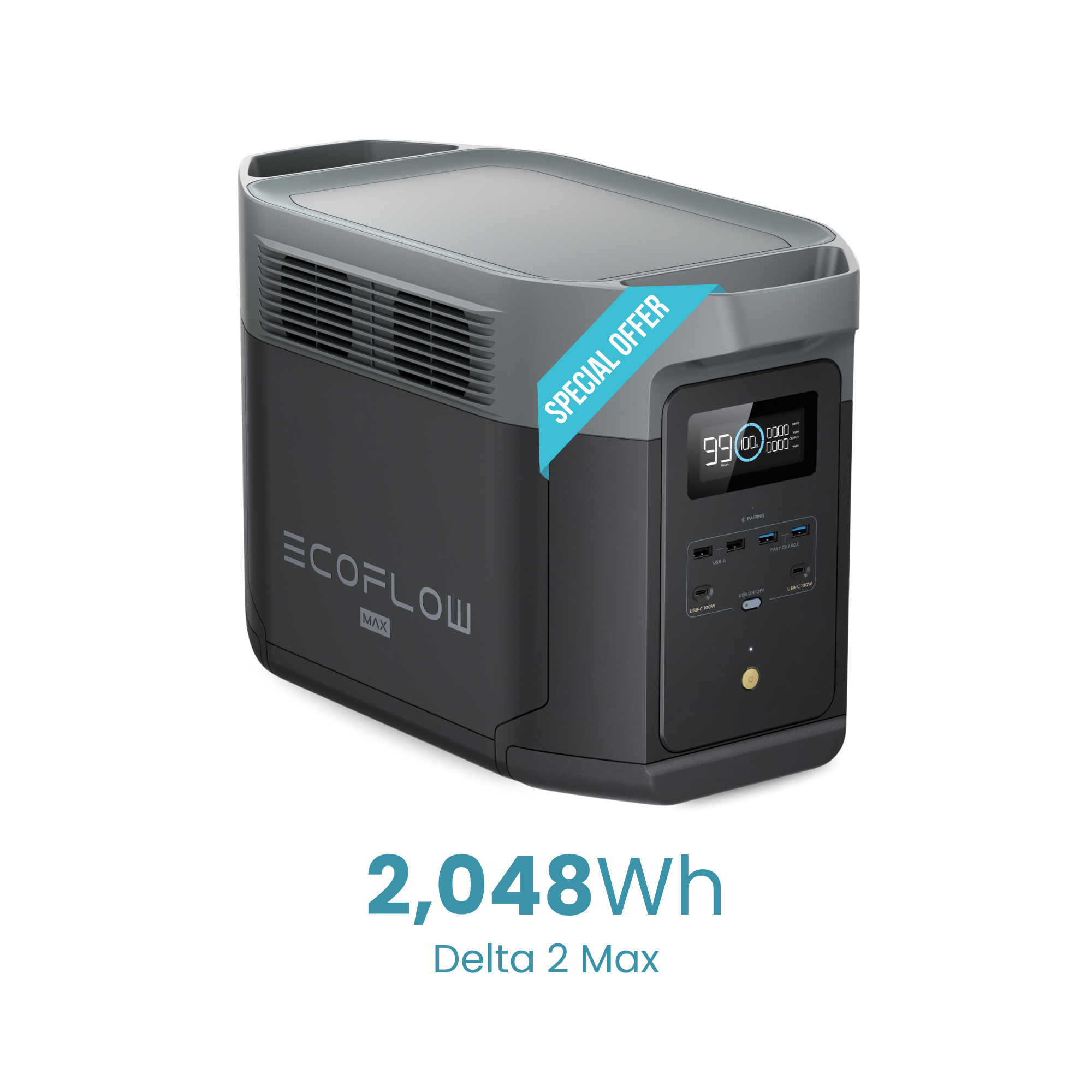 EcoFlow Delta 2 Max Portable Power Station 2048Wh