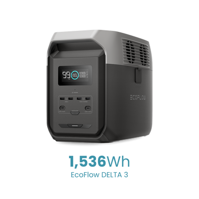 EcoFlow Delta 3 Portable Power Station 1536Wh