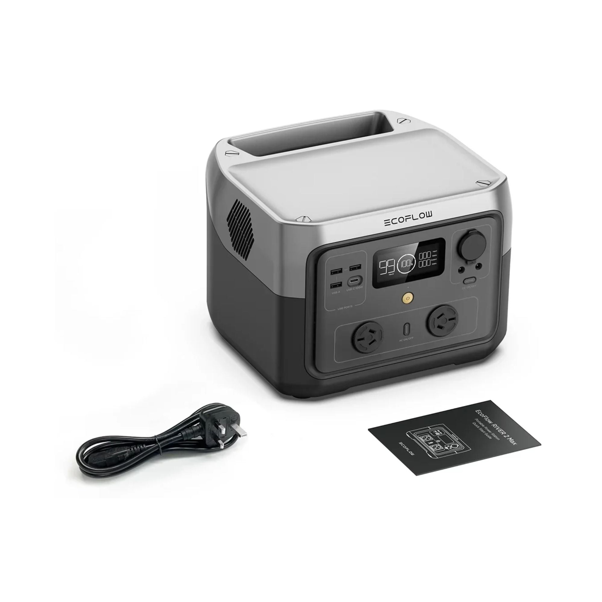 EcoFlow River 2 Max 512Wh 500W Portable Power Station – Clean