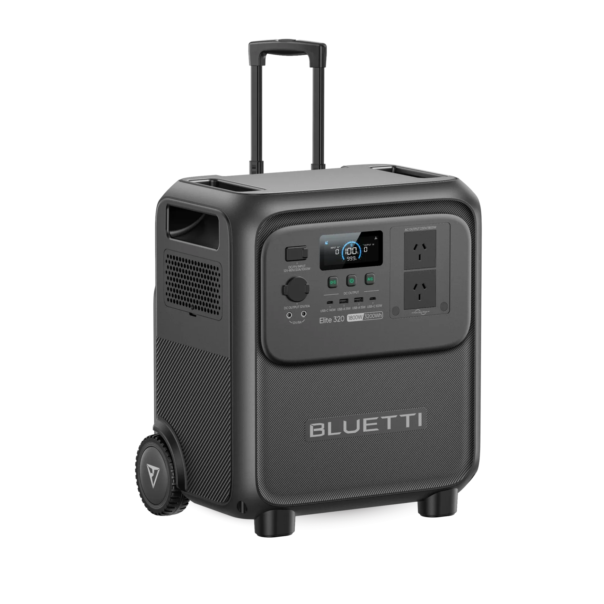 Bluetti Elite 320 1800W Portable Power Station with Wheels and Handle - 3200Wh