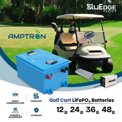 Amptron BluEdge 48V 105Ah 180A Smart Golf Cart LSV Battery