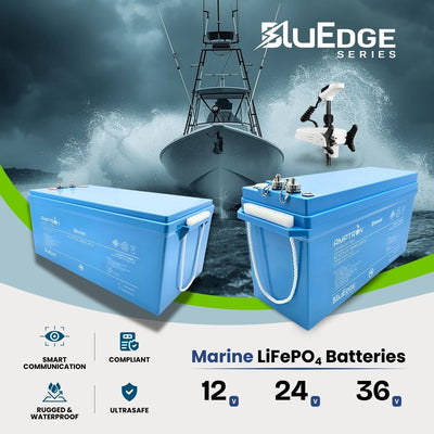 Amptron BluEdge 36V 100Ah Smart Lithium LiFePO4 Battery 3,840Wh