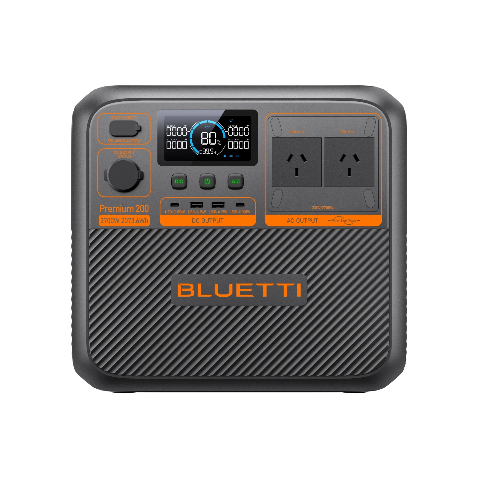 Bluetti Premium 200 V2 2700W Ultra Compact Portable Power Station - 2,073Wh