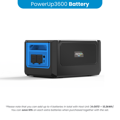 Amptron PowerUp3600 Extra Battery - 3,072Wh