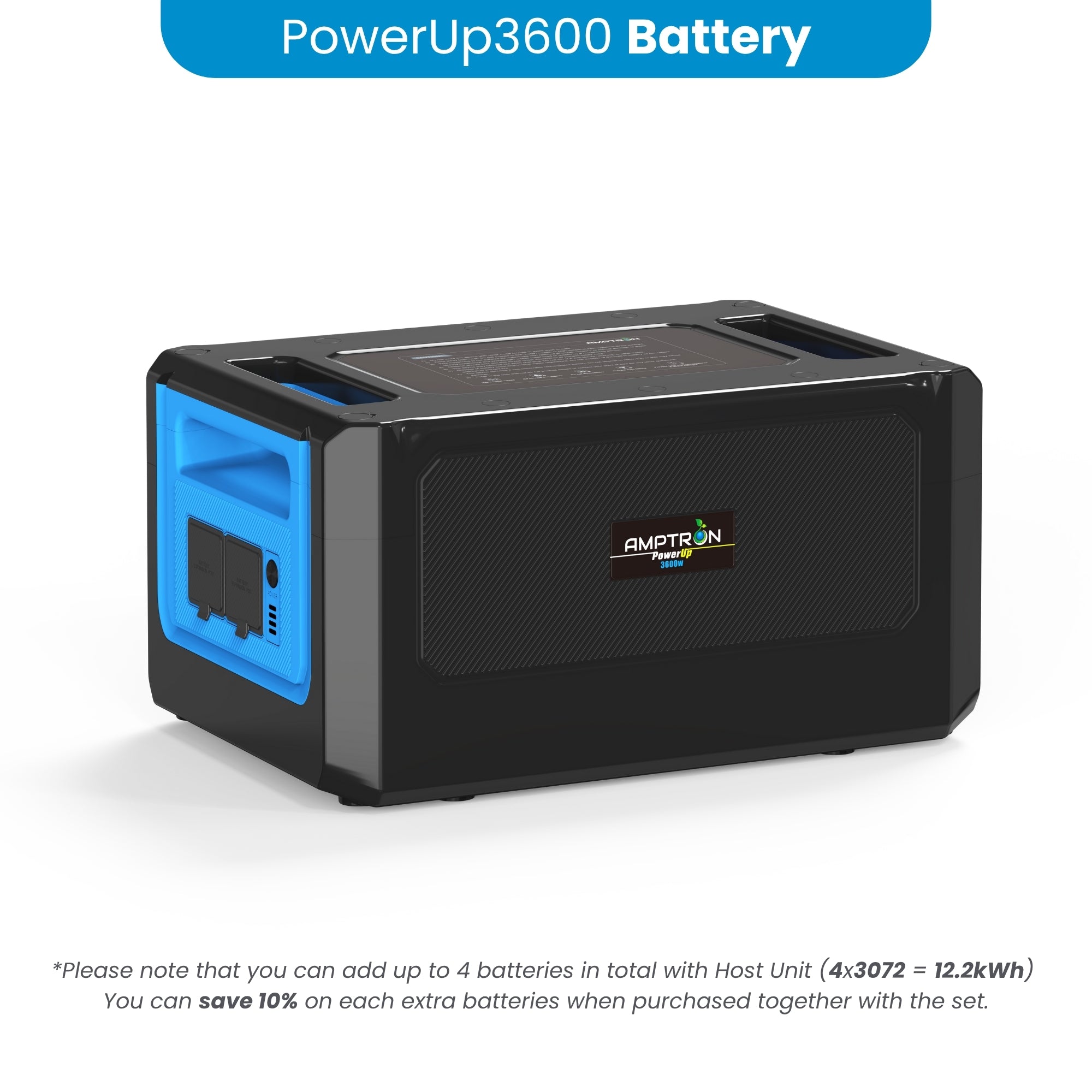 Amptron PowerUp3600 Portable Power Station - 3,072Wh