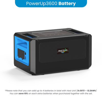 Amptron PowerUp3600 Portable Power Station - 3,072Wh