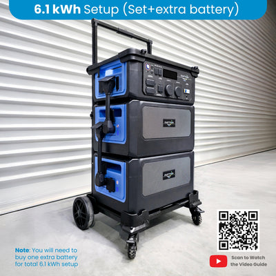 Amptron PowerUp3600 Portable Power Station - 3,072Wh