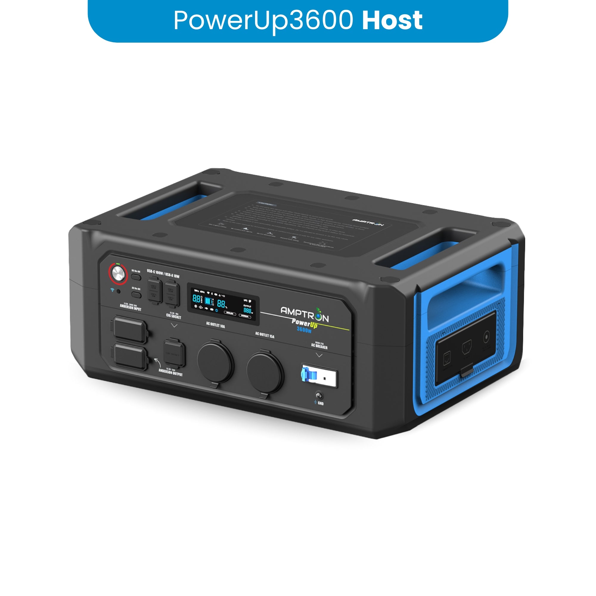Amptron PowerUp3600 Portable Power Station - 3,072Wh