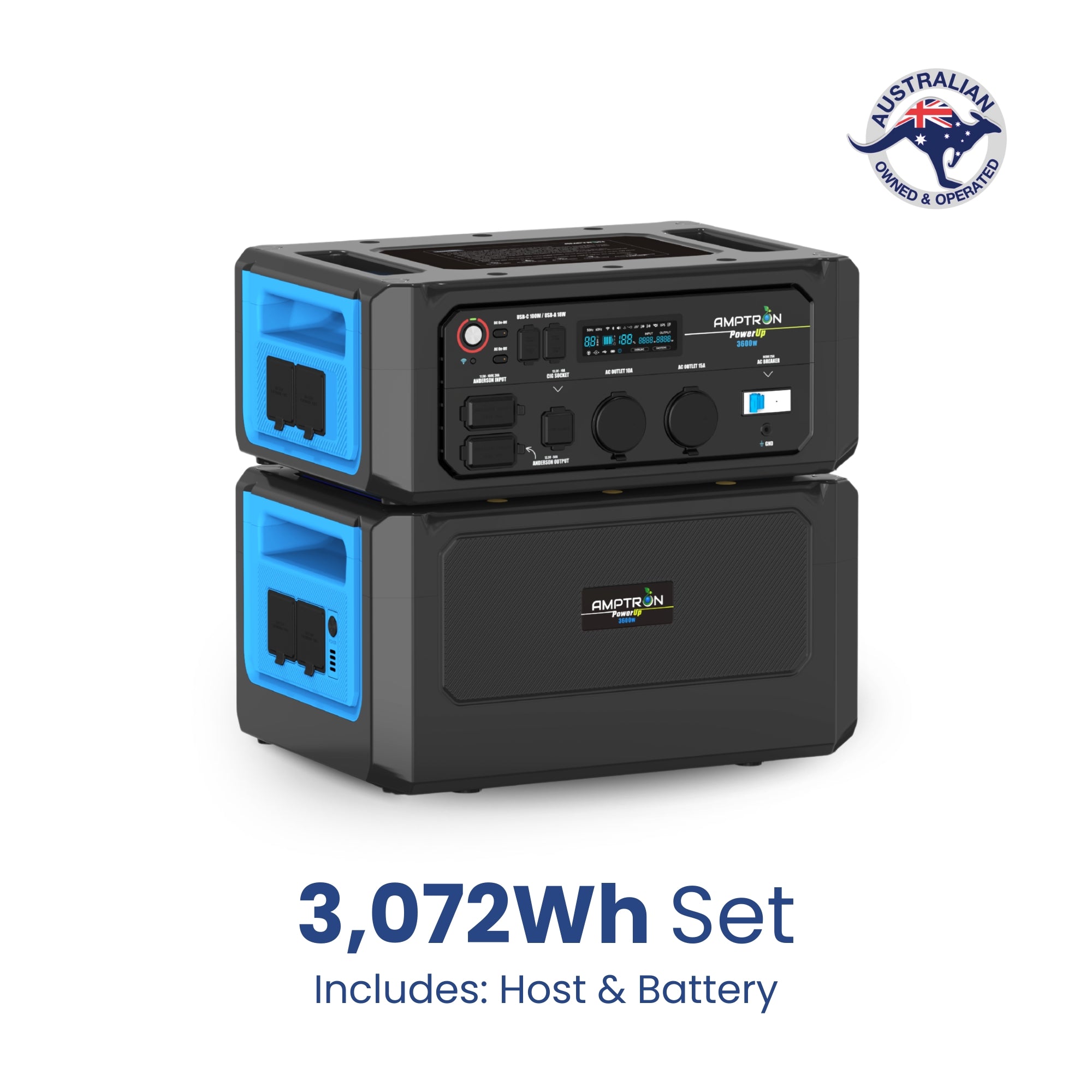 Amptron PowerUp3600 Portable Power Station - 3,072Wh