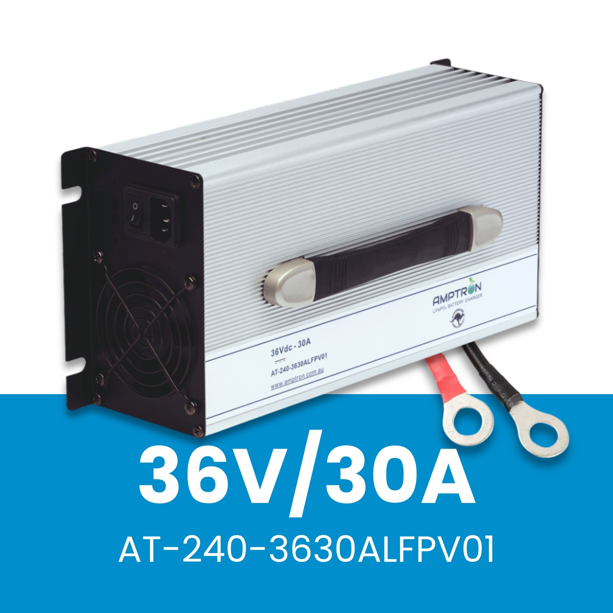 Amptron 36V 30A AC-DC Lithium LiFePO4 Battery Charger